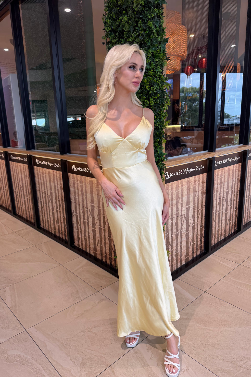 Amal Maxi Dress - Yellow - Runway Goddess