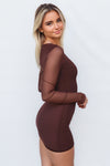 Raelynn Mini Dress - Brown