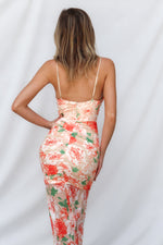 Reagan Maxi Dress - Orange Floral