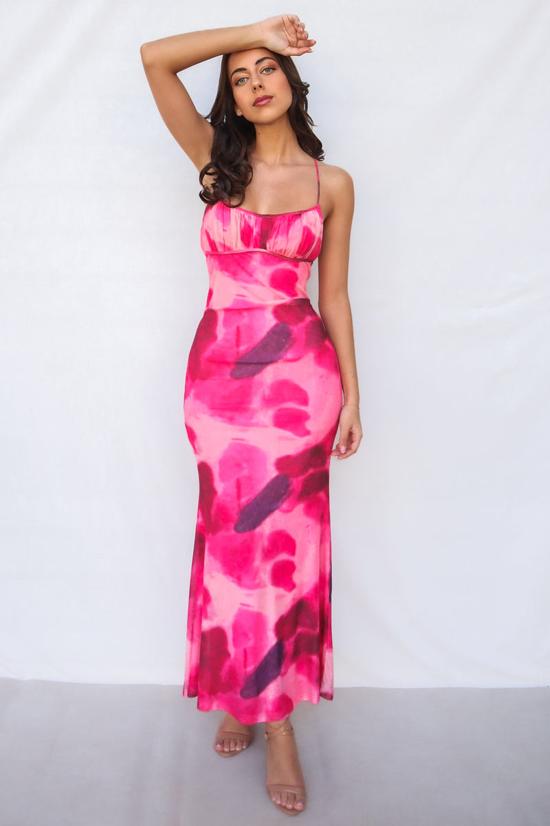 Roselyn Maxi Dress - Pink