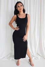 Taylor Midi Dress - Black