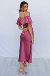 Tiara Midi Dress - Rose Pink