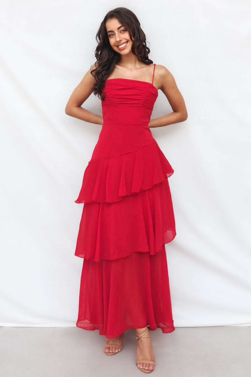 Tommi Maxi Dress - Red