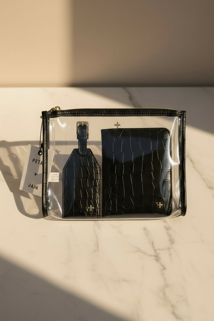PETA + JAIN Vacay Passport Wallet - Clear