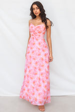 Watson Maxi Dress - Orange Floral