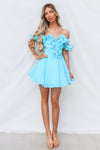Zuma Mini Dress - Blue