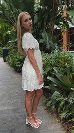 Bonnie Mini Dress - White