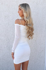 Sofia Mesh Dress - White