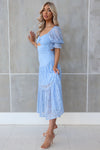 Billie Lace Midi Dress - Baby Blue