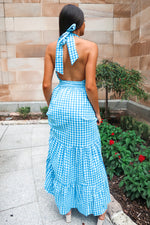 Chelsea Maxi Dress - Blue Gingham