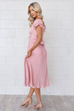 Claudia Midi Dress - Blush Pink