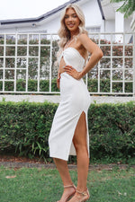 Ezra Midi Dress - White