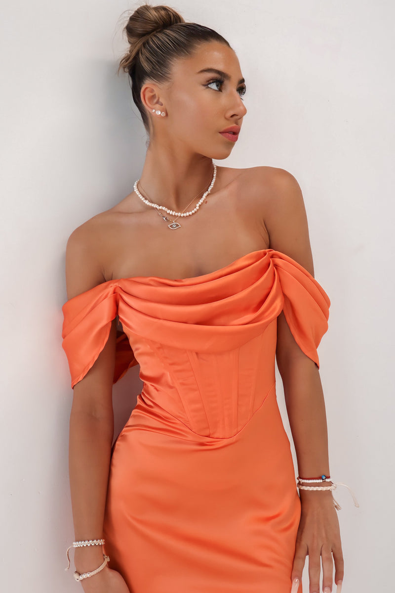 Grazia Formal Dress - Orange