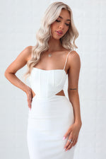 Leah Midi Dress - White