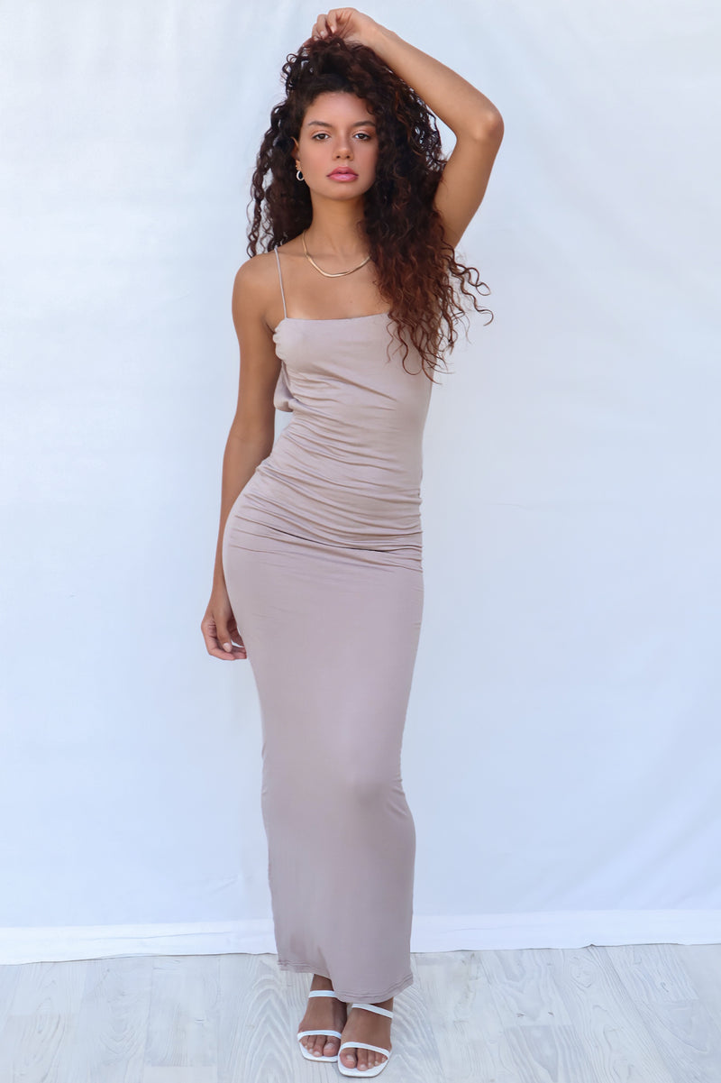 Lisa Maxi Dress - Beige