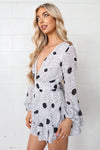 London Playsuit - White Spots