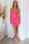 Maiah Mini Dress - Pink Floral