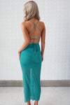 Malika Midi Dress - Teal