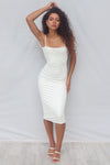 Nylah Midi Dress - White