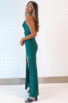 Whitney Sequin Gown - Green