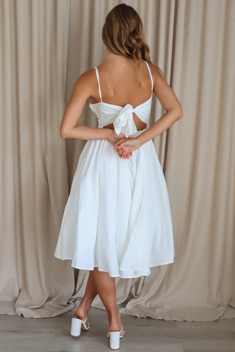 Schyler Midi Dress - White