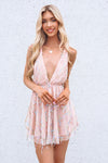 Shimmy Sequin Dress - Nude Pink