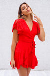 Something Sweet Lace Dress - Red