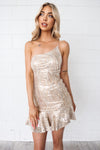 Stellar Sequin Dress - Gold