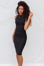 Vanessa Midi Dress - Black