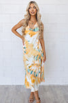 Verity Dress - Yellow Tie Dye