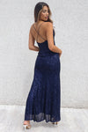 Whitney Sequin Gown - Navy