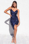 Wildheart Sequin Dress - Navy