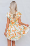 Zola Mini Dress - Orange Floral