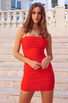 Kendall Mesh Dress - Red