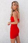 Kendall Mini Mesh Dress - Red - Runway Goddess